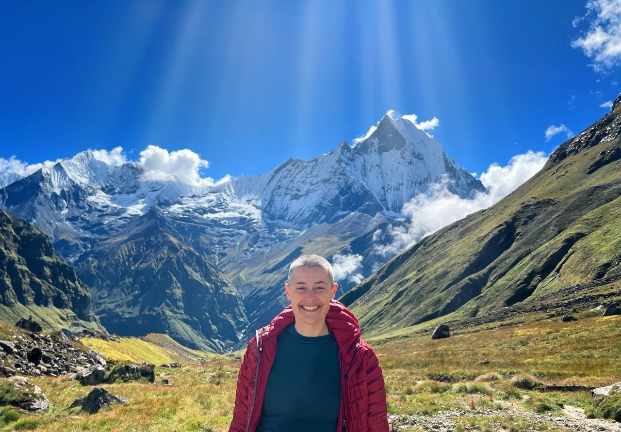 Jacqueline in the mountains